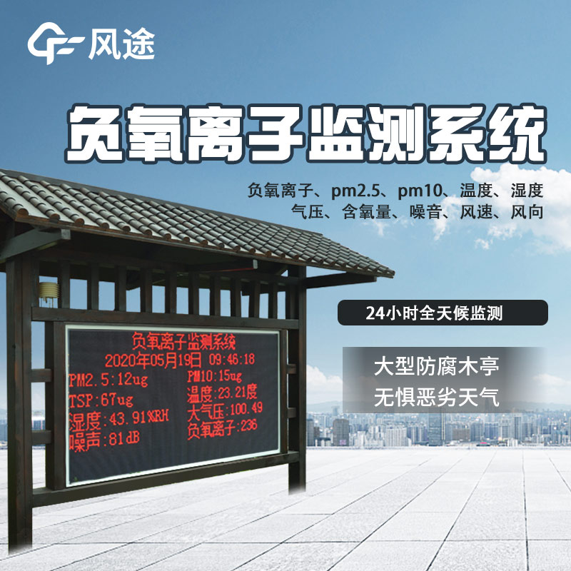 含led大屏的負(fù)氧離子檢測設(shè)備